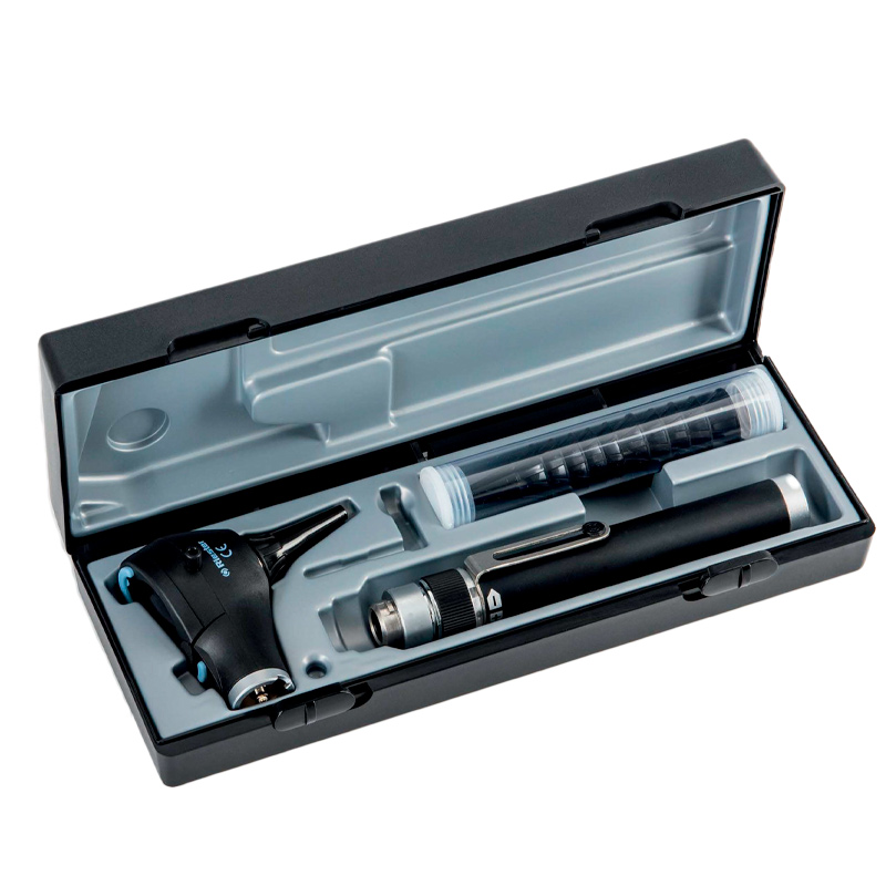 Otoscopio Riester ri-scope L L2 HL 2,5 V, con mango tipo C para dos baterías alcalinas tipo C o ri-accu