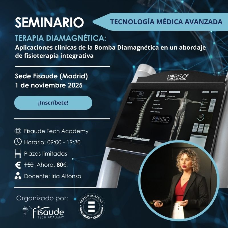 TERAPIA DIAMAGNÉTICA. Seminario: Aplicaciones clínicas de la Bomba Diamagnética en un abordaje de fisioterapia integrativa - Presencial - 1 de noviemb