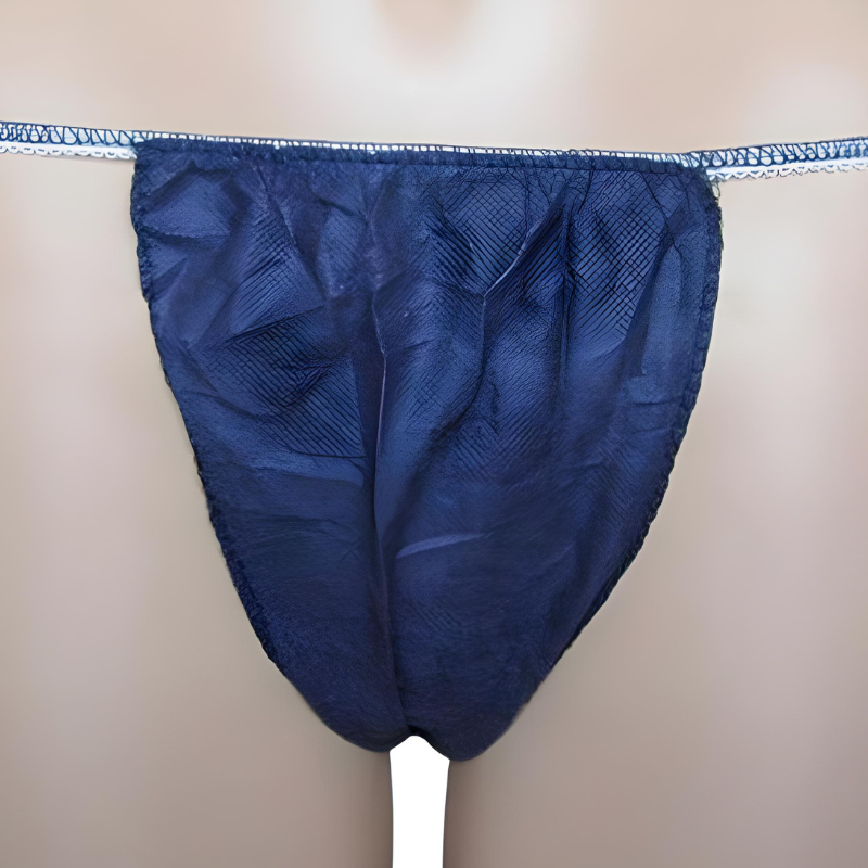 Tanga desechable Kinefis caballero en TST de polipropileno en color azul oscuro (100 Unidades)