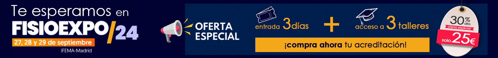 Oferta especial en su acreditación para FisioExpo 2024