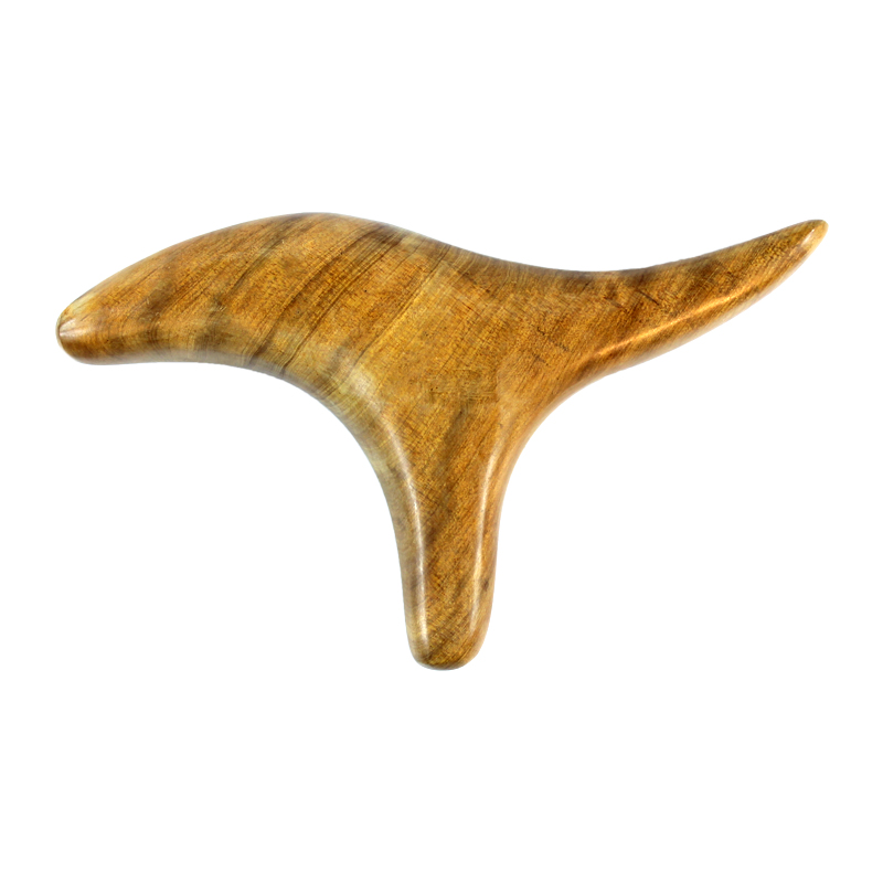 Empuñadura para masaje de madera