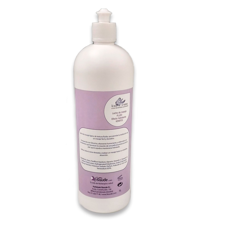 Leche de Masaje Kinefis Fluid 1 Litro: Ideal para masajes prolongados