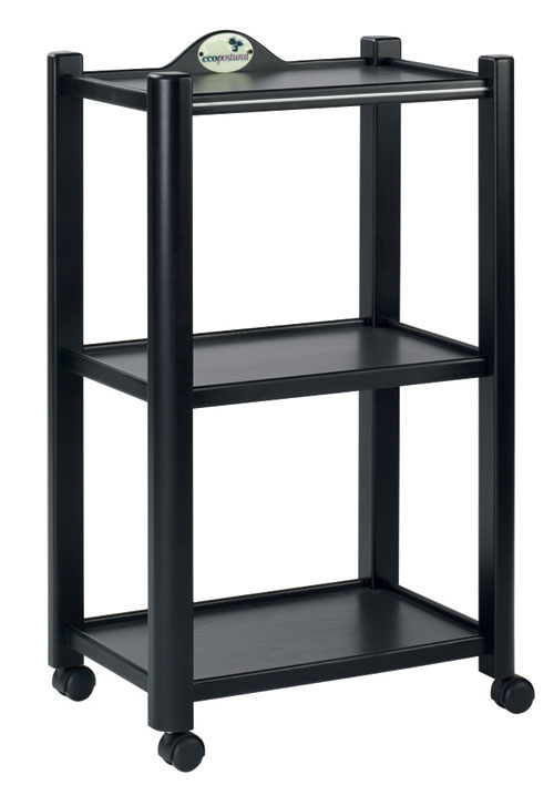 Mesa carrito madera 3 alturas wengué (a-4474w) - Mesas y carritos