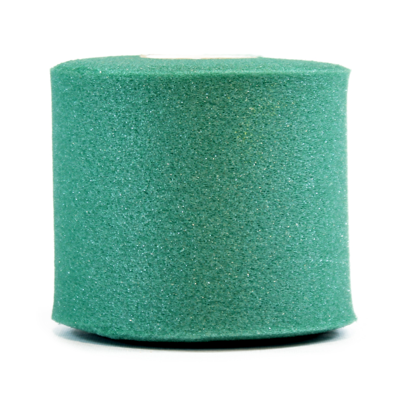 Pretape Kinefis 7.5cm x 27m: prevendaje deportivo de fina espuma ideal para cualquier práctica deportiva (color verde)