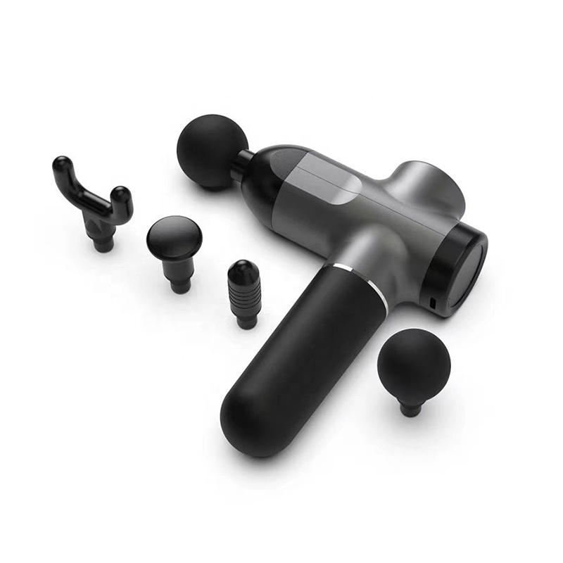 Pistola de masaje portátil Mast: incluye 4 cabezales intercambiables y 6 velocidades de masaje
